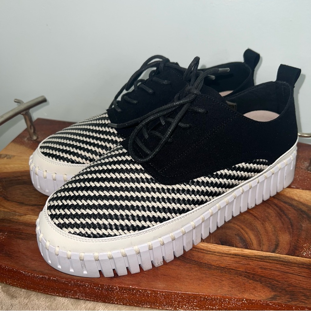 Ilse Jacobsen Tulip Platform Sneakers Black White Shoes EU 41 / US 10 - Picture 5 of 9